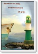 Backbord ist links und Steuerbord ist gr�n.